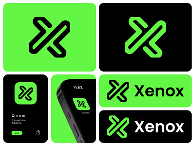 Xenox App Logo Design abstract logo app logo blockchain logo brand identity branding crypto logo design fintech logo futuristic logo innovative logo logo logotype minimalist logo modern logo professional logo tech startup logo web3 logo x lettermark