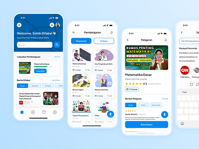 Disacenter - Inclusivity Center App | Learning Flow accessibility design for good disability app inclusive design inclusivity inclusivity center mobile app ui design ui ux design user flow ux design