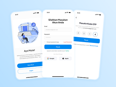 Disacenter - Inclusivity Center App | Onboarding Flow accesibility design for good disability app inclusive design inclusivity inclusivity center mobile app ui design ui ux design user flow ux design