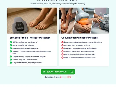 EMSense Triple Therapy Foot Massager product page On Gempages clone funnel clone funnelish funnel clone gempages clone product page clone sales funnel emsense foot massager funnelish funnelish funnel funnelish template gempages gempages expert gempages funnel product page sales funnel triple therapy product page