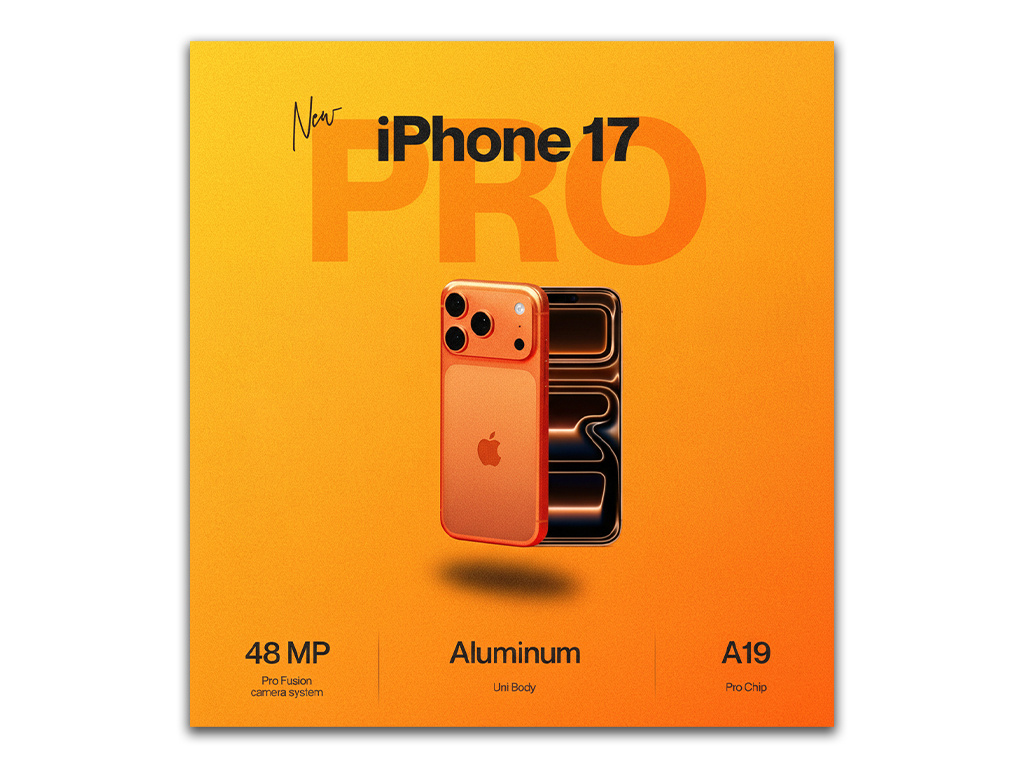 iPhone 17 Pro | Social Media Poster apple bangladesh designer branding iphone 17 pro post poster design product design social media social media design