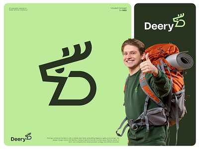 Letter D with DEER logo concept. abstract deer animal logo d logo d logo branding deer horn logo deer logo deer logo branding letter d letter d branding letter d logo lettermark logo wild deer logo wild logo