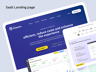 SaaS Landing Page landingpage product ui website