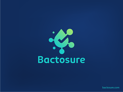 Bactosure - Water Purifier Service arsenic removal bacteria logo branding check mark logo chlorine reduction creative logo iron removal lemonart logo design minimalist logo pure logo pure water unique logo water bacteria water clean water filter service water logo water purifier water purifier maintenance water treatment service