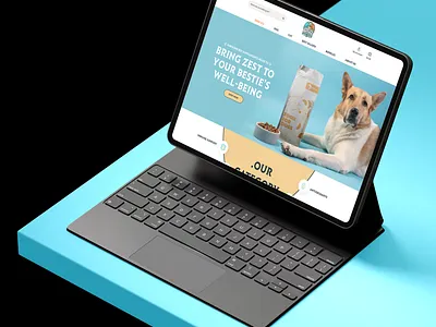 Tailwag || Dog Food Shop || Hero Exploration branding company creative dog food graphic design landing page logo minimalist modern online store pastel pet care pet food products tailwag uiux webflow