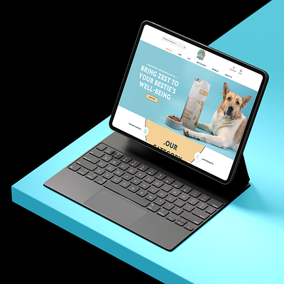 Tailwag || Dog Food Shop || Hero Exploration branding company creative dog food graphic design landing page logo minimalist modern online store pastel pet care pet food products tailwag uiux webflow