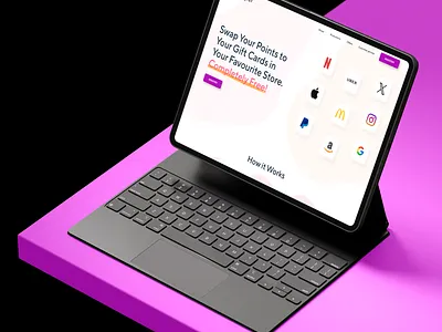 Pointvoucher Webpage branding business clean company digital design e commerce gift card graphic design landing page logo modern uiux visual identity vouchers webflow zwapper