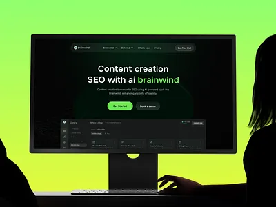 Case Study: Brainwind AI - AI Writing Tool ai content writer ai website ai writing tool website business case study digital agency digital marketing digital marketing website landing page marketing agency product product design saas website seo landing page seo website service uiux wavespace web website