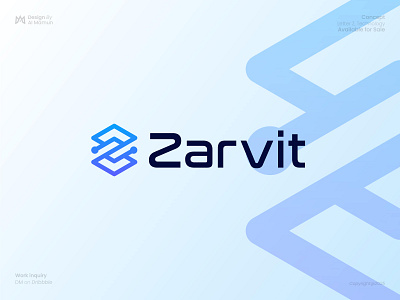 Abstract Letter Z, Software, Technology Logo abstract branding business gradient identity letter mark letter z logo logo logo design logo designer logo icon logo mark modern logo software symbol tech technology timeless z logo