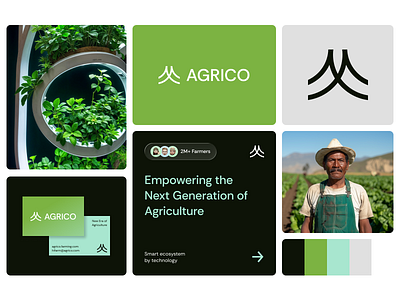 Smart Agriculture Branding Design agriculture agrotech ai brand guidelines brand identity brand sign branding farming graphic design green design logo logo concept logo designer marketing modernbranding saas startup techdesign visual identity