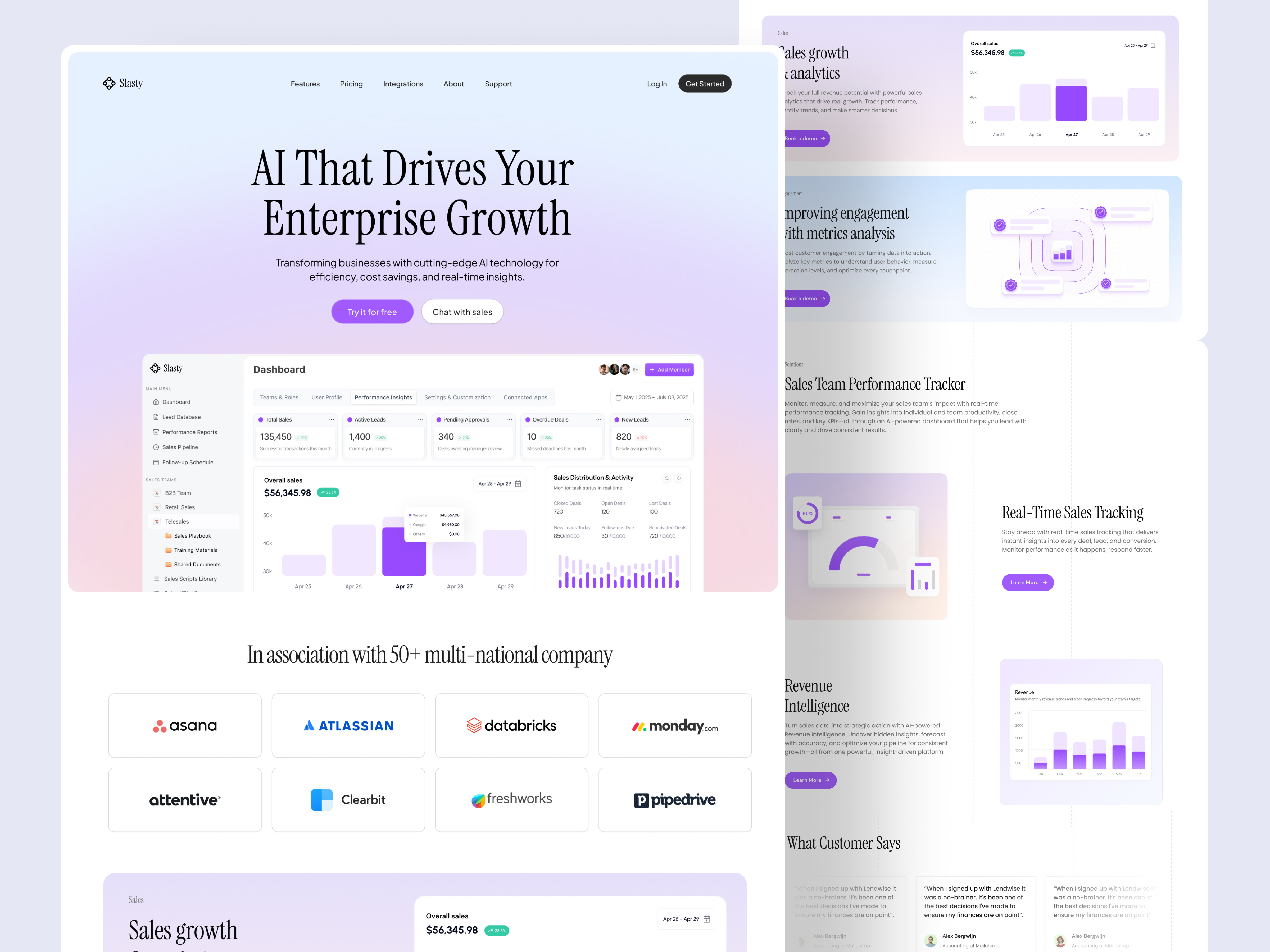 AI SaaS Landing Page ai landing page ai saas ai saas landing page ai saas website b2b marketing landing page b2b marketing website b2b saas website landing page design saas ai saas b2b marketing website saas landing page design saas product landing page saas uiux design saas website saas website design sales growth landing page sales performance saas uiux design web design website design