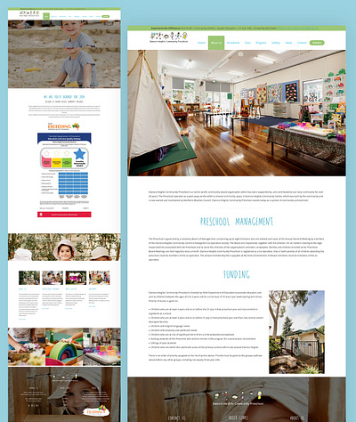Elanora Preschool Elementor Website Design 3d branding development elementor graphic design logo ui webdesign website wordpress