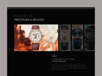 Luxury watch website design 3d animation e commerce ecommerce ecommerce website ecommerce website design landing page luxury ecommerce luxury watch luxury website online shop product page shopping website ui watch shop watch website web design webshop