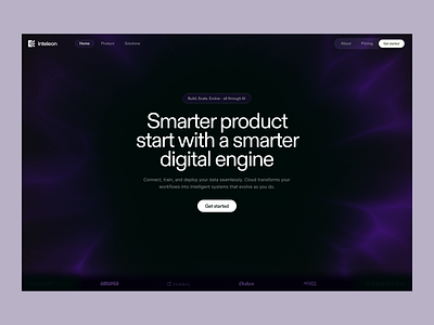 Inteleon — AI-Powered Digital Engine Platform aidesign b2bdesign design digitaltransformation landing page landingpage saas uidesign web web design webdesign website