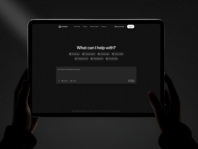 Chatbot - AI Chat Bot ai ai assist ai chatbot bot chat bot chatbot ui chatgpt app crypto landing page feture platform homepage landing page design modern design speaking interaction trading website virtual assistant web app ui web design web3