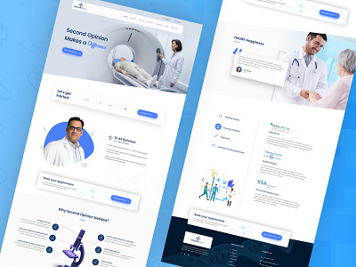 Medical Website : Diagnostic Design diagnostic home page home page landing page medical medical template