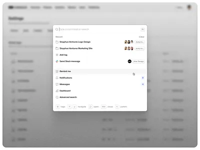 Command/search — Untitled UI command k commandk product design quick search search menu ui design user interface
