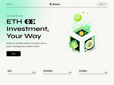 Crypto Landing page 3D animation 3d 3d website animation crypto crypto website landing landing page web web design