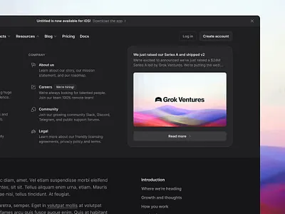 Header nav feature — Untitled UI header nav mega nav meganav nav menu web design
