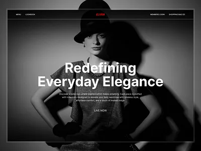 Luxury Fashion Website UI – Redefining Everyday Elegance boutique website e commerce ecommerce ui ecommerce website editorial design fashion brand fashion website landing page luxury lifestyle luxury ui luxury website web web design webdesign website website design