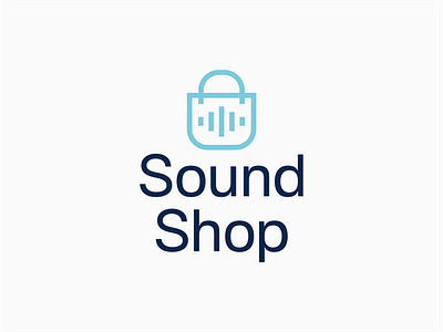 Sound Shop Brand Identity branding clean design flat graphic design icon icons logo logo mark logodesign minimalistic modern music shop simple sound streaming symbol vector
