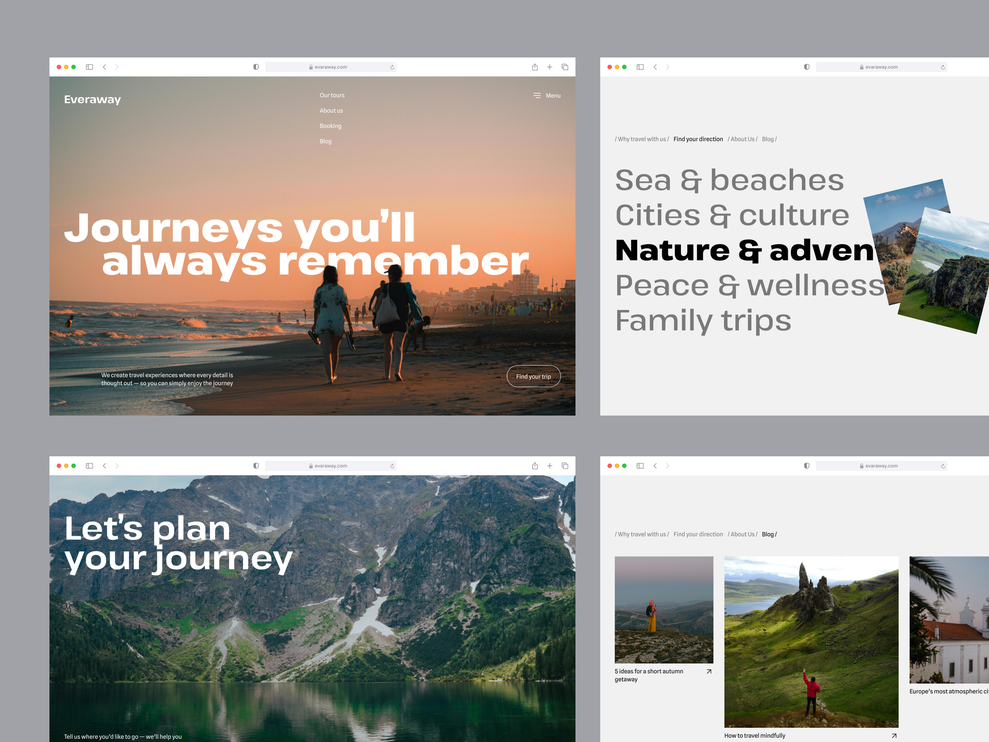 Luxury Travel Agency Website Homepage
