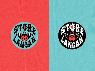 Langan Store logo branding design illustration langan logo logotype store vintage