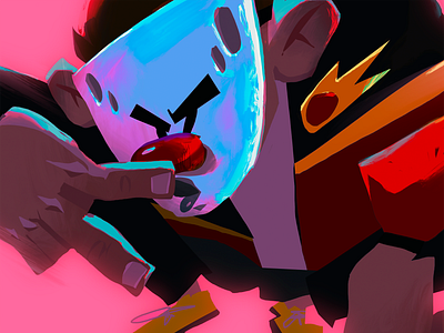 A character from the animated series "Champions" art books brand illust character design design digital art illustration