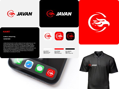 Javan Logo animal branding business company logo eagle logo logos modern simple