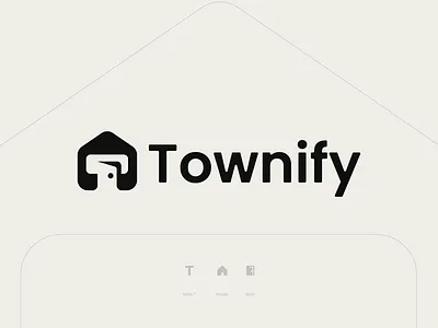 Townify Logo Design – Real Estate Identity app logo brand identity branding business logo design home logo design logo logo design logotype minimal logo minimal logo design property logo real estate logo smart house logo