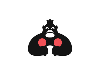 King Kong ping pong animal logo brand branding crown design gorilla gorilla logo graphic design icon illustration king kong logo logotype mark minimal ping pong pingpong sport logo symbol vector