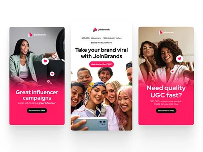 JoinBrands - Social Creatives ad design ads branding design graphic design illustration social media ads