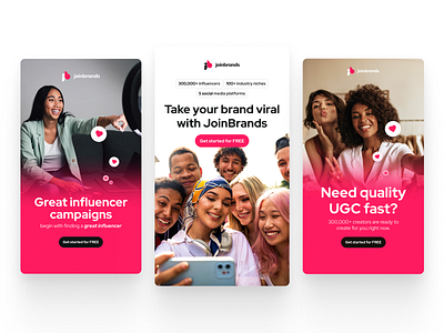 JoinBrands - Social Creatives ad design ads branding design graphic design illustration social media ads