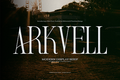 Arkvell | Modern Display Serif elegant typeface