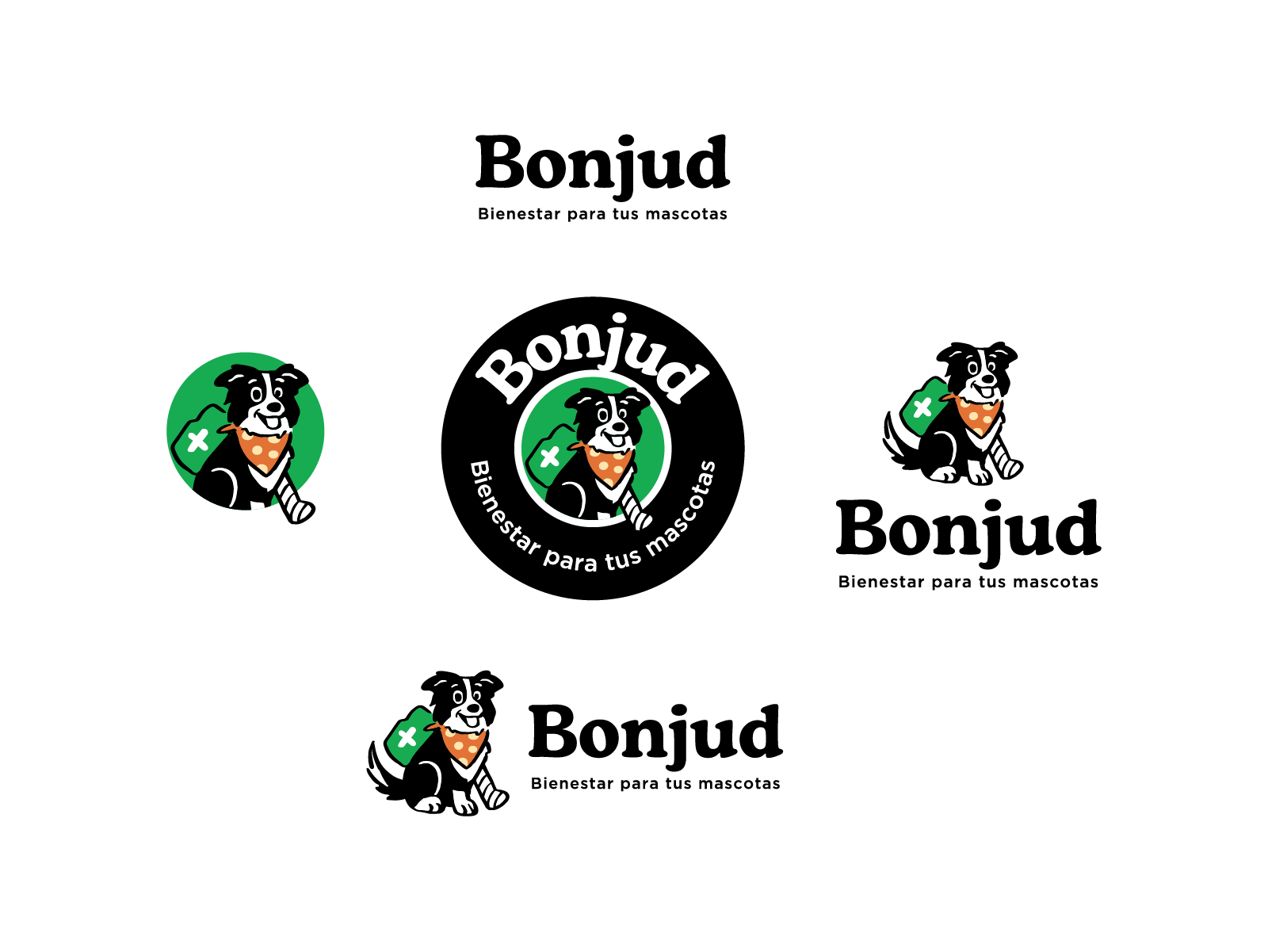 Bonjud Orthopedic Pet: Full Preview Branding advertising design brand identity branding design dog rehabilitation graphic design healing pets illustration logo mascot orthopedic care orthopedic pets outdoor advertising pet health pet recovery pet wellness social media branding vector veterinary love