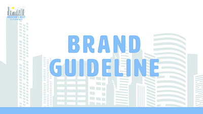 HOUSTON'S BEST CLEANING - Brand Style Guide adobe illustrator branding logo