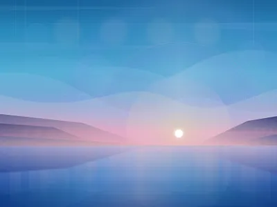 Sunrise animation graphic design