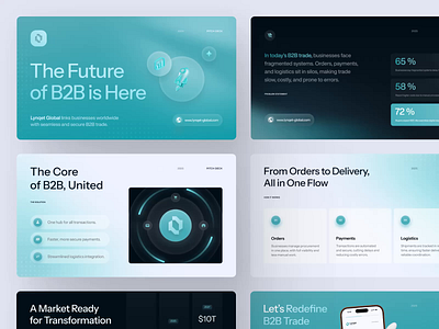 Lynqet - AI Powered E-commerce B2B Market Pitch Deck ai agent animate artificial intelligence automation b2b b2b market brand branding clean dipa inhouse e commerce marketplace minimalist modern design pitch deck saas smart trading startup