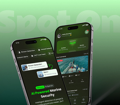 Detection App Design ai app design ai detection app design dark mode ui detection app mobile app design mobile ui modern app real time detection