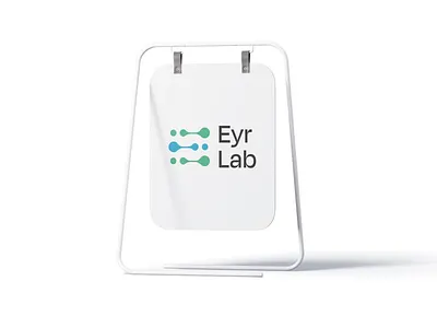 Eyr Lab Visual Identity in Application brand application brand collateral brand design branding clean design eyr lab health healthcare healthcare branding healthcare design logo logo design medical apparel mockup mocup design modern logo visual identity