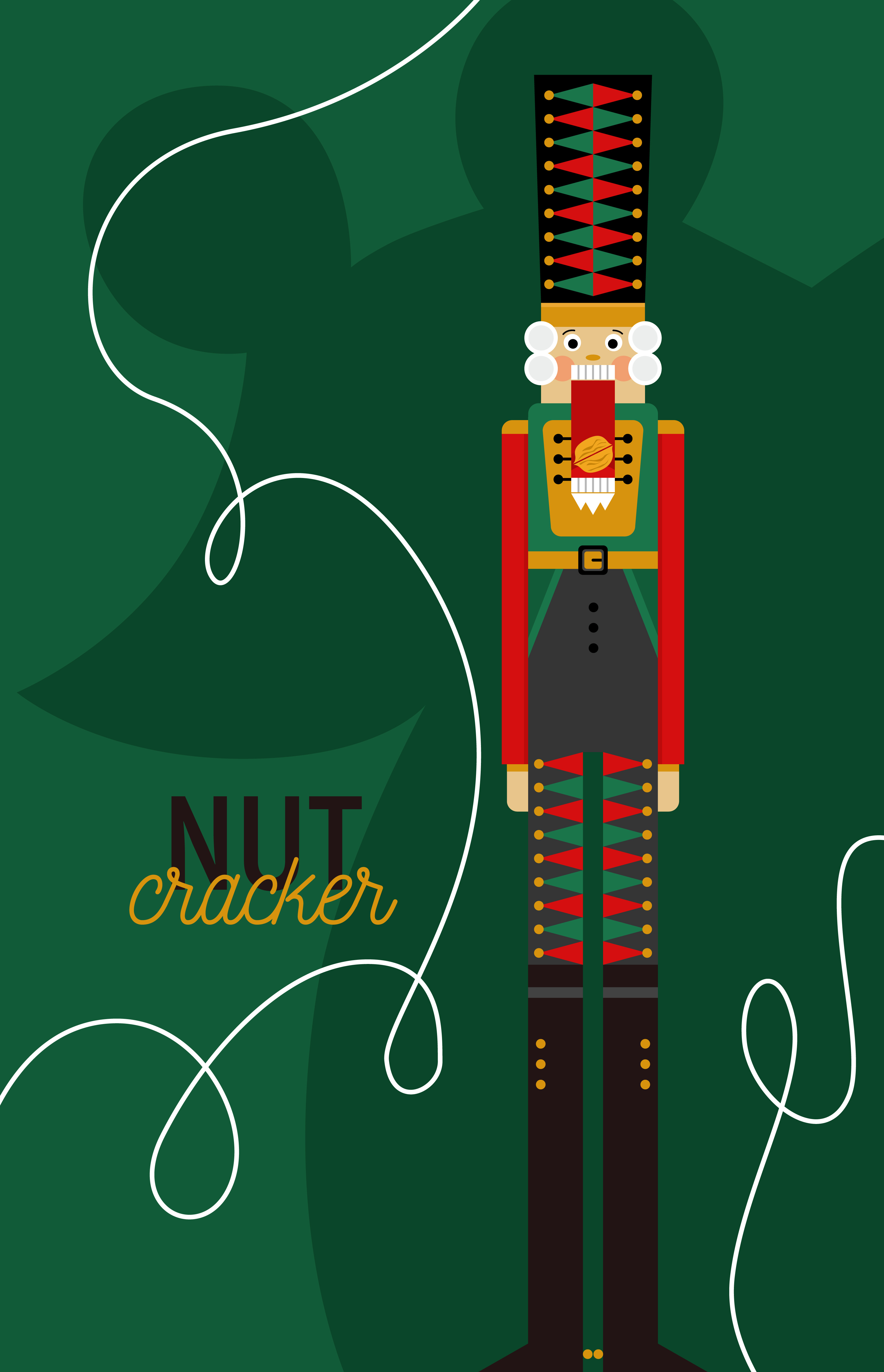 Nutcracker illustration advent ballet book illustration branding cartoon character christmas drawing festive graphic design greeting card holiday illustration logo nut nutcracker poster print soldier winter fairytale