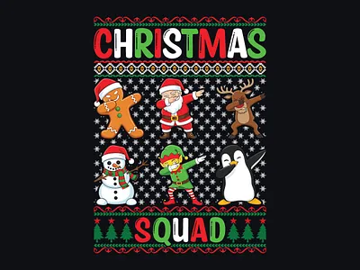 Christmas Squad – Fun & Festive Dab Squad Illustration
