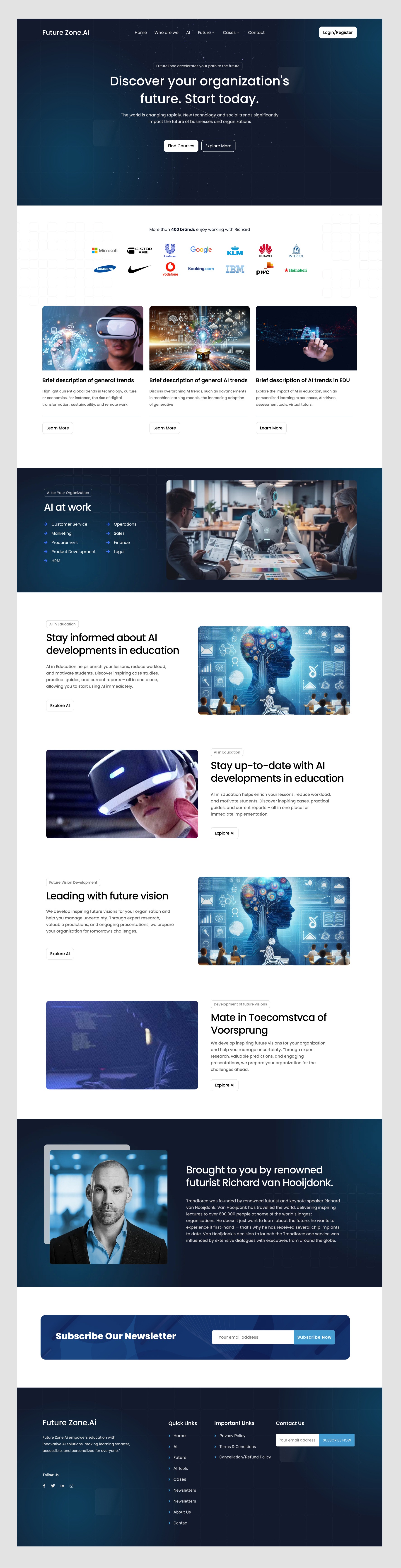 AI-Driven Business Support Website Design ai ai agent ai landing page ai service page ai web design ai website automation website corporate customer service futuristic website modern platform services startup tech ui uiux design ux web design website