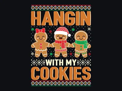 "Unveiling My New Christmas/Cookies T-Shirt Design!"