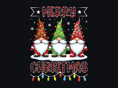 Merry Christmas Gnomes Shirt – Cute Festive Scandinavian Holiday