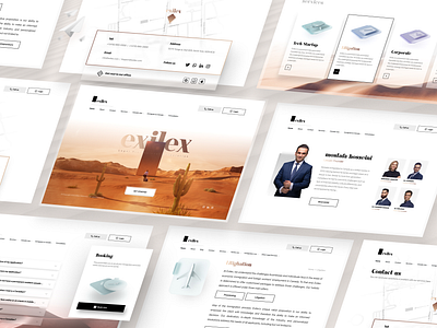Legal & Immigration Website UI/UX Design case study concept desert immigration website legal website mobile design ui ui design uiux web design website concept website design