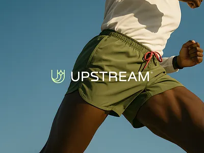 Upstream • Logo design athlete brand design brandidentity branding ironman logo design logotype sports