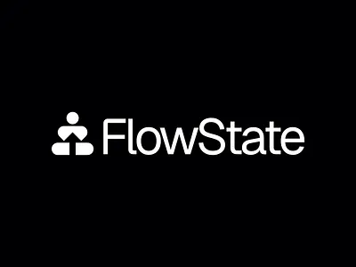 FlowState Logo Design - Monk & Arrow arrow balance branding flow logo monk peak state