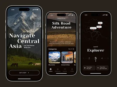 Travel Itinerary Planner Mobile App app design application design map ui mobile mobile app mobile app design mobile ui planner app popular travel app ui design ui ux