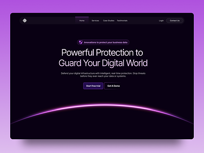 Cyber Security Landing Page 3d ai ai landing page animation branding cybersecurity design figma graphic design it it landing page logo saas ui uiux ux web design